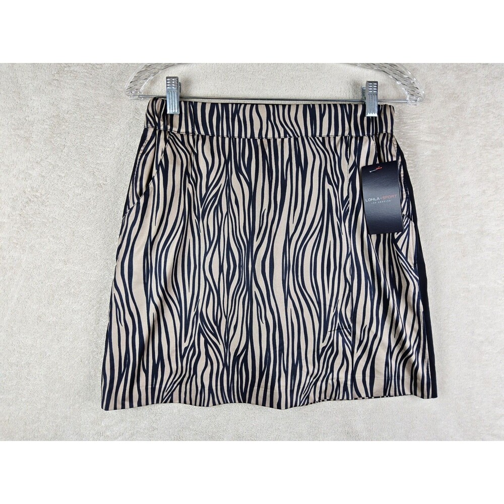 Lohla Sport Women's The Zebra Print 17" Skort Golf Pickleball Tennis Size 2 $150